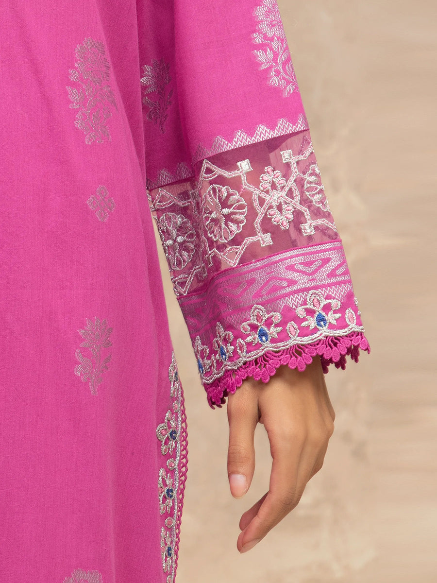 edenrobe Premium Festive Unstitched Jacquard 3Pc Suit EWU5V3-31850