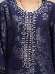 edenrobe Premium Festive Unstitched Jacquard 3Pc Suit EWU5V3-31852
