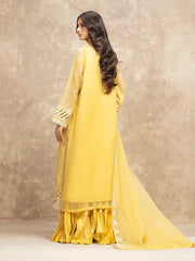 edenrobe Premium Festive Unstitched Organza 3Pc Suit EWU5V4-31260
