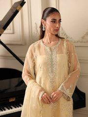 edenrobe Premium Festive Unstitched Organza 3Pc Suit EWU5V4-31261