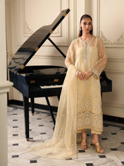 edenrobe Premium Festive Unstitched Organza 3Pc Suit EWU5V4-31261