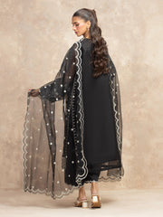 edenrobe Premium Festive Unstitched Organza 3Pc Suit EWU5V4-31266