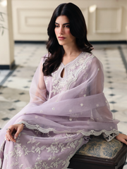 edenrobe Premium Festive Unstitched Organza 3Pc Suit EWU5V4-31274