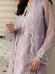 edenrobe Premium Festive Unstitched Organza 3Pc Suit EWU5V4-31274