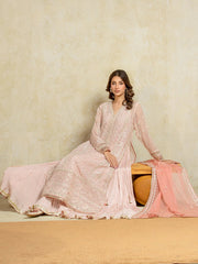 edenrobe Premium Festive Unstitched Chiffon 3Pc Suit EWU5V5-31302