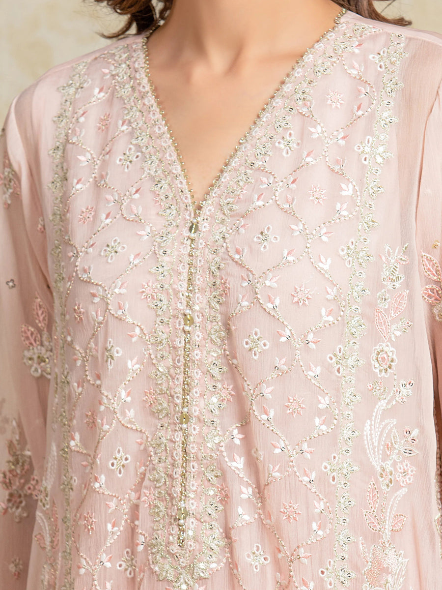 edenrobe Premium Festive Unstitched Chiffon 3Pc Suit EWU5V5-31302