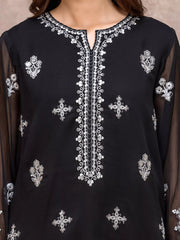 edenrobe Premium Festive Unstitched Chiffon 3Pc Suit EWU5V5-31304