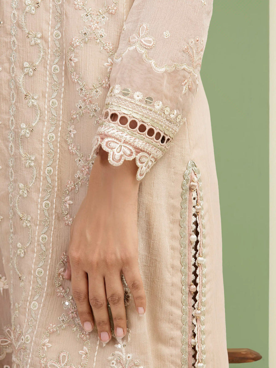 edenrobe Premium Festive Unstitched Chiffon 3Pc Suit EWU5V5-31305