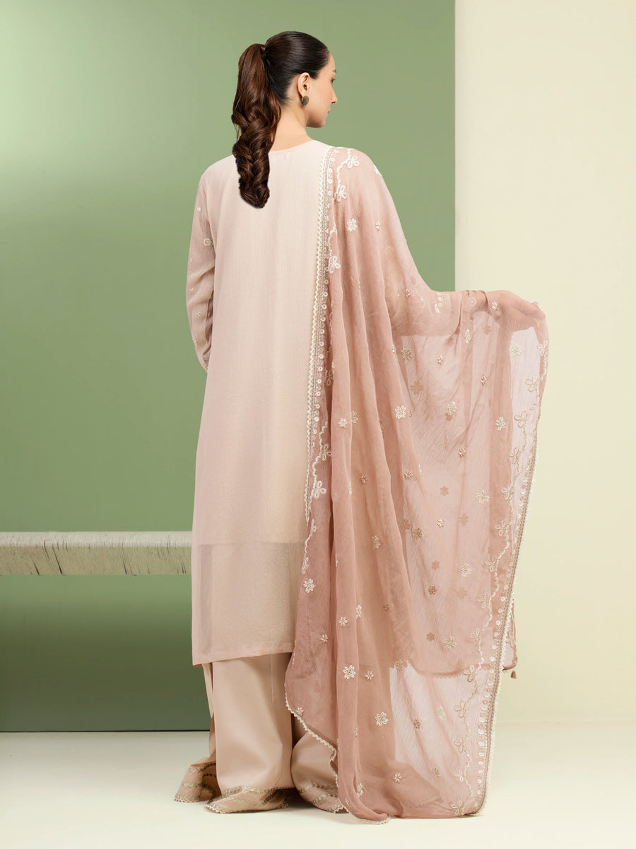 edenrobe Premium Festive Unstitched Chiffon 3Pc Suit EWU5V5-31305