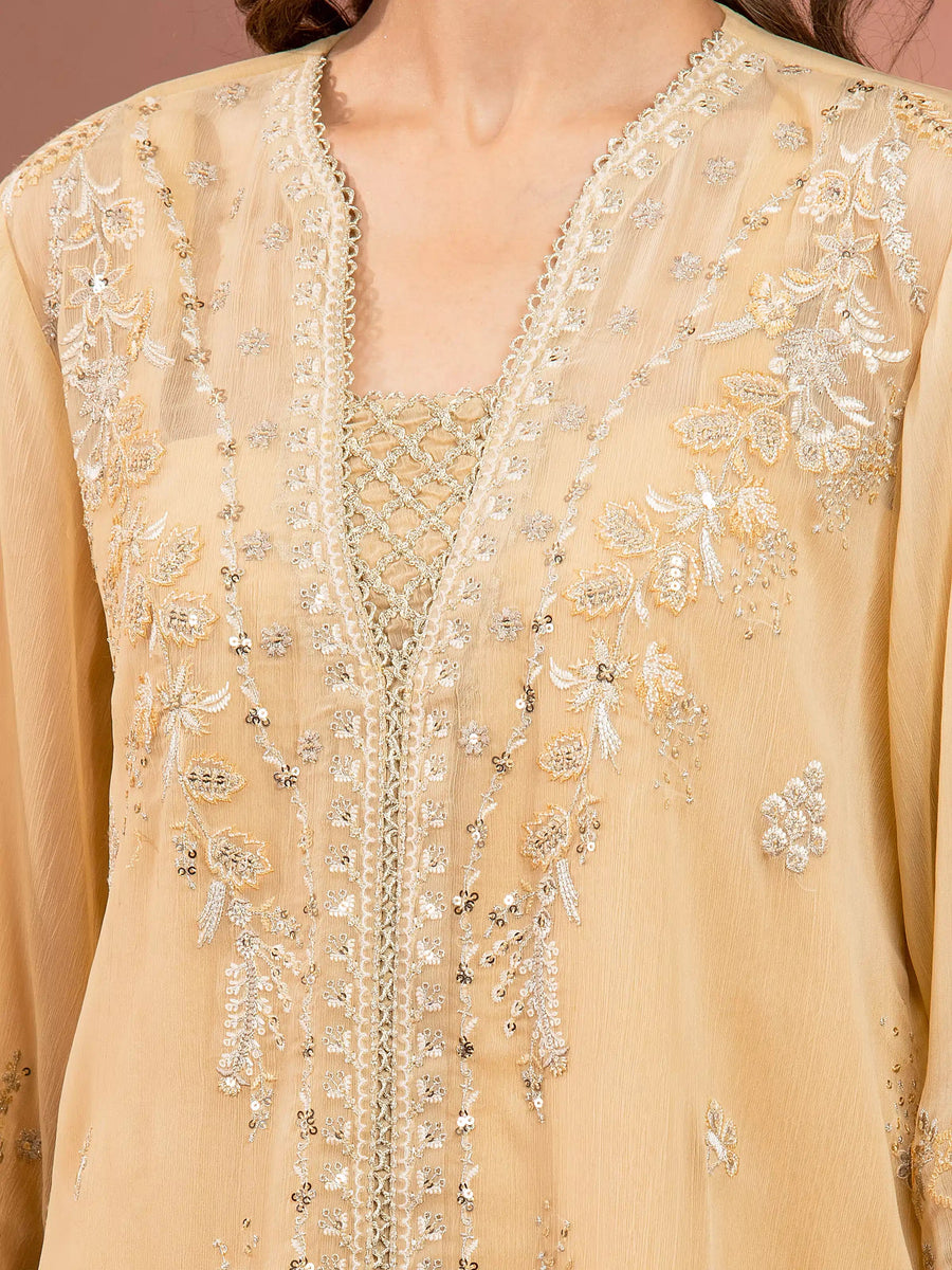 edenrobe Premium Festive Unstitched Chiffon 3Pc Suit EWU5V5-31306