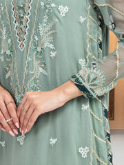 edenrobe Premium Festive Unstitched Chiffon 3Pc Suit EWU5V5-31307