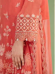 edenrobe Premium Festive Unstitched Chiffon 3Pc Suit EWU5V5-31308
