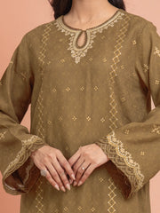 edenrobe Premium Embroidered Dobby Unstitched 3Pc Suit EWU5V7-30261