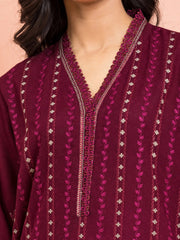edenrobe Premium Embroidered Dobby Unstitched 3Pc Suit EWU5V7-30262