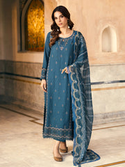 edenrobe Premium Embroidered Dobby Unstitched 3Pc Suit EWU5V7-30264