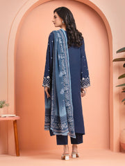 edenrobe Premium Lawn Unstitched Embroidered 3Pc Suit EWU5V7-30265