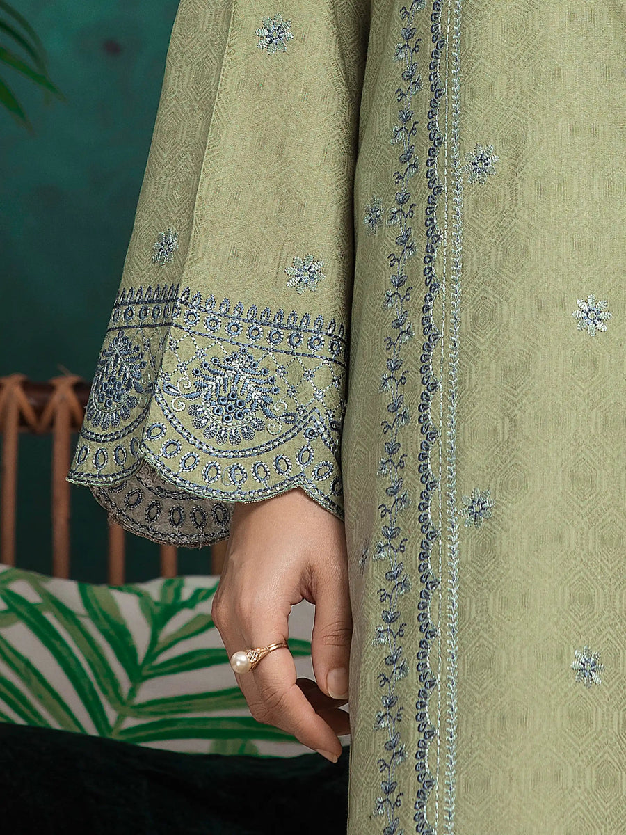 edenrobe Premium Festive Unstitched Dobby 3Pc Suit EWU5V7-30266
