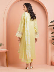 edenrobe Premium Embroidered Dobby Unstitched 3Pc Suit EWU5V7-30267