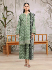 edenrobe Premium Embroidered Dobby Unstitched 3Pc Suit EWU5V7-30360