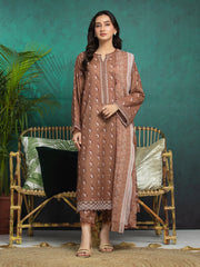 edenrobe Premium Embroidered Dobby Unstitched 3Pc Suit EWU5V7-30368