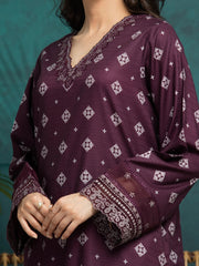 edenrobe Premium Embroidered Dobby Unstitched 3Pc Suit EWU5V7-30369