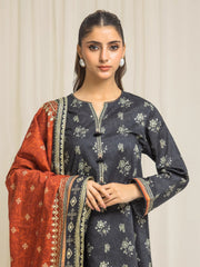 edenrobe Allure Lawn Unstitched Printed 3Pc Suit EWU6A1-35286