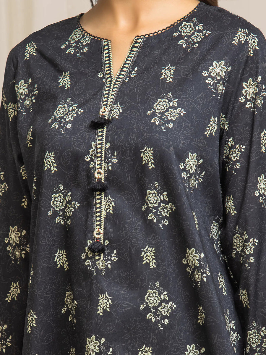edenrobe Allure Lawn Unstitched Printed 3Pc Suit EWU6A1-35286