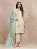 edenrobe Allure Lawn Unstitched Printed 3Pc Suit EWU6A1-36503