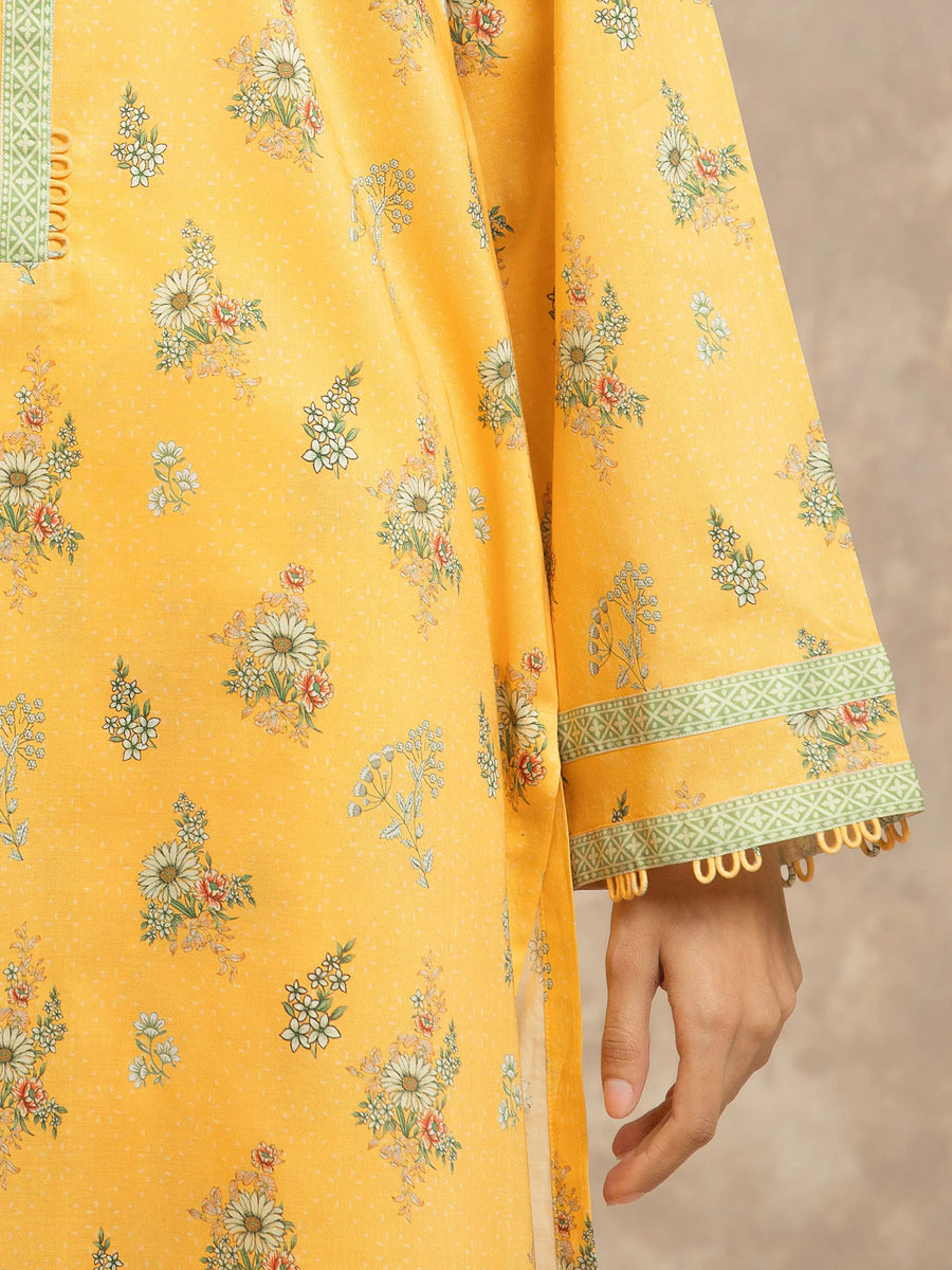 edenrobe Allure Lawn Unstitched Printed 3Pc Suit EWU6A1-36504