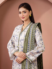 edenrobe Allure Lawn Unstitched Printed 3Pc Suit EWU6A1-36507