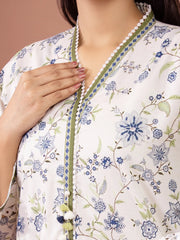 edenrobe Allure Lawn Unstitched Printed 3Pc Suit EWU6A1-36507