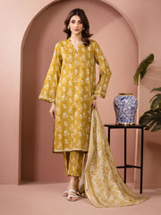 edenrobe Allure Lawn Unstitched Printed 3Pc Suit EWU6A1-36510