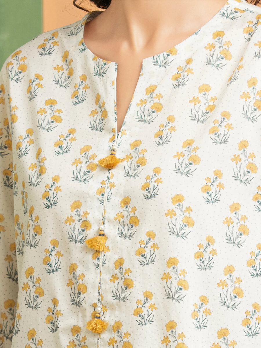 edenrobe Allure Lawn Unstitched Printed 3Pc Suit EWU6A1-36513