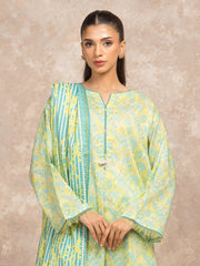 edenrobe Allure Lawn Unstitched Printed 3Pc Suit EWU6A1-36514