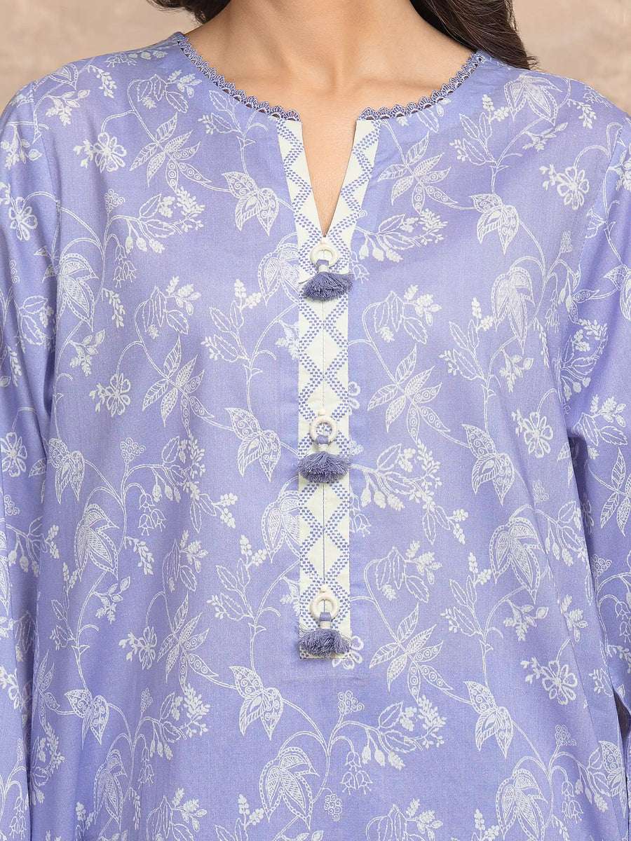 edenrobe Allure Lawn Unstitched Printed 3Pc Suit EWU6A1-36515