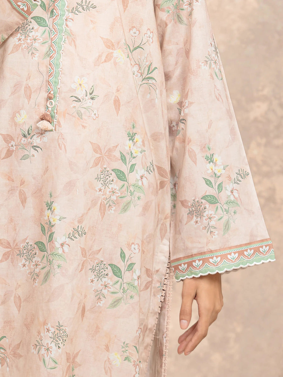edenrobe Allure Lawn Unstitched Printed 3Pc Suit EWU6A1-36516