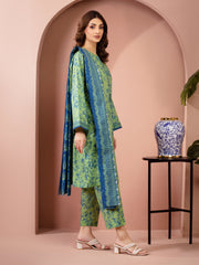 edenrobe Allure Lawn Unstitched Printed 3Pc Suit EWU6A1-36517