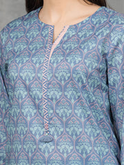 edenrobe Allure Lawn Unstitched Printed 3Pc Suit EWU6A1-36518