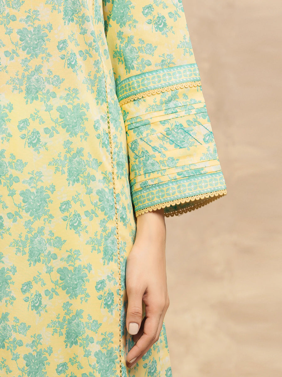 edenrobe Allure Lawn Unstitched Printed 3Pc Suit EWU6A1-36520