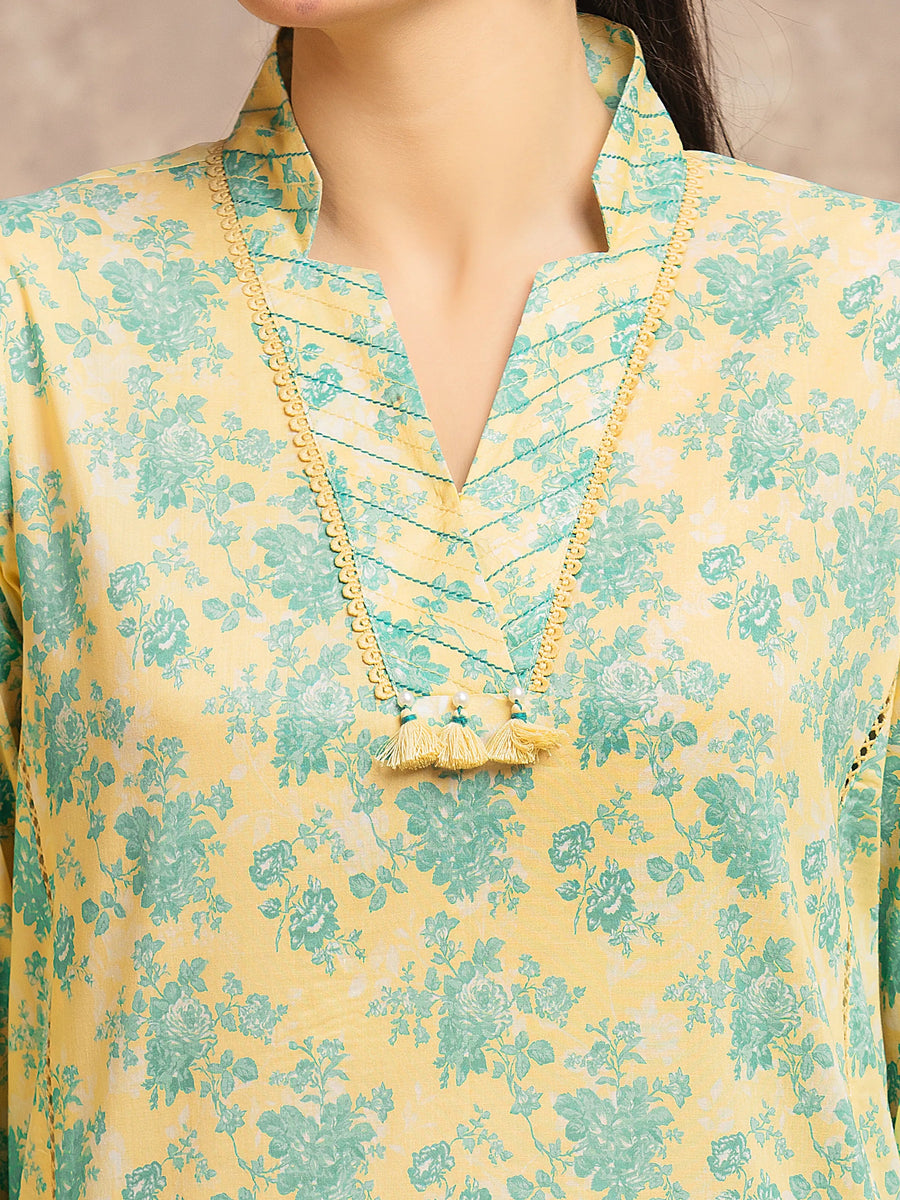 edenrobe Allure Lawn Unstitched Printed 3Pc Suit EWU6A1-36520