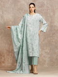 edenrobe Allure Lawn Unstitched Printed 3Pc Suit EWU6A1-36522