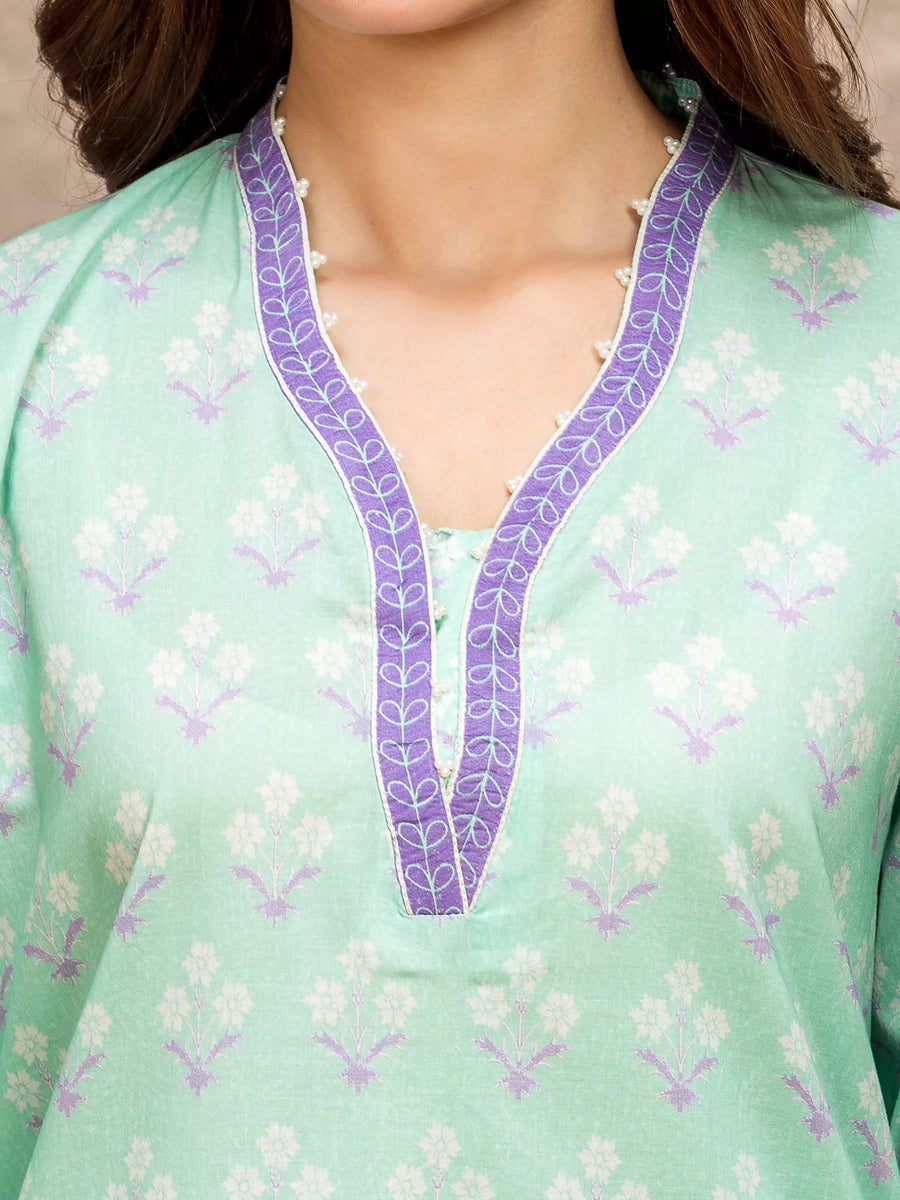 edenrobe Allure Lawn Unstitched Printed 3Pc Suit EWU6A1-36526