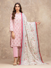 edenrobe Allure Lawn Unstitched Printed 3Pc Suit EWU6A1-36527