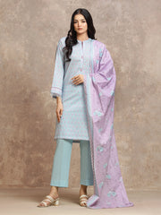edenrobe Allure Lawn Unstitched Printed 3Pc Suit EWU6A1-36529