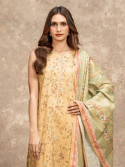 edenrobe Allure Lawn Unstitched Printed 3Pc Suit EWU6A1-36530