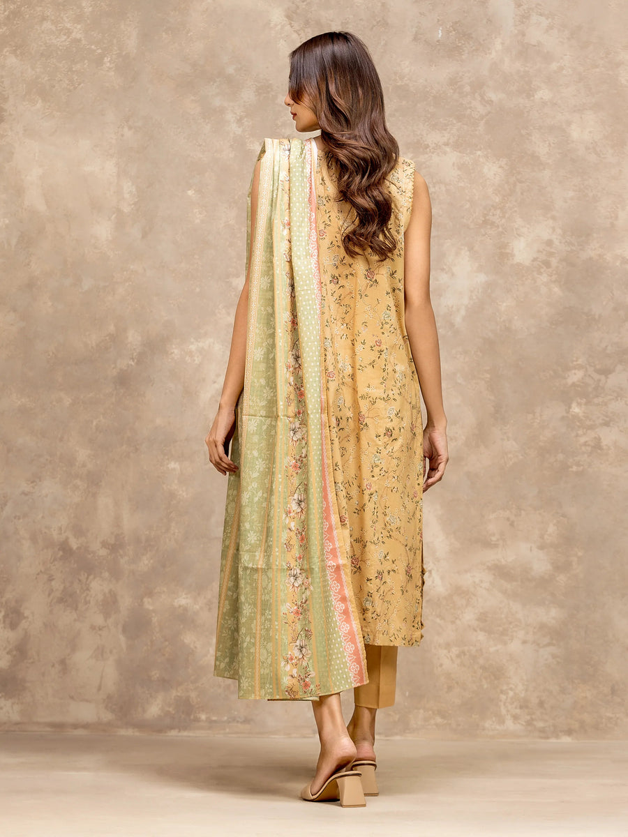 edenrobe Allure Lawn Unstitched Printed 3Pc Suit EWU6A1-36530