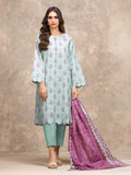 edenrobe Allure Lawn Unstitched Printed 3Pc Suit EWU6A1-36532