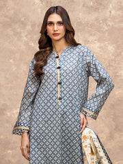 edenrobe Allure Lawn Unstitched Printed 3Pc Suit EWU6A1-36533