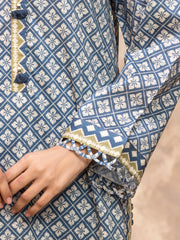 edenrobe Allure Lawn Unstitched Printed 3Pc Suit EWU6A1-36533