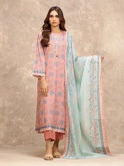 edenrobe Allure Lawn Unstitched Printed 3Pc Suit EWU6A1-36535